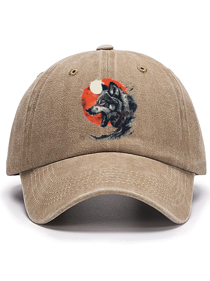 Wolf Moon Cotton Hat-Zazasy