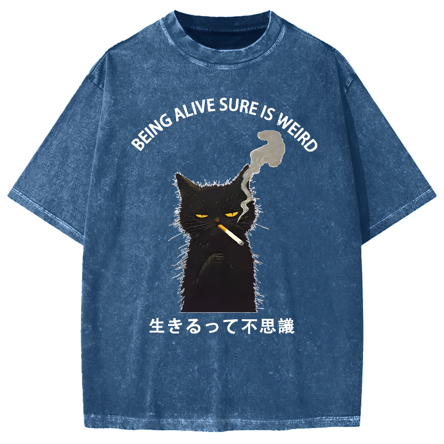Being Alive Sure Is Weird Vintage Washed T-shirt
