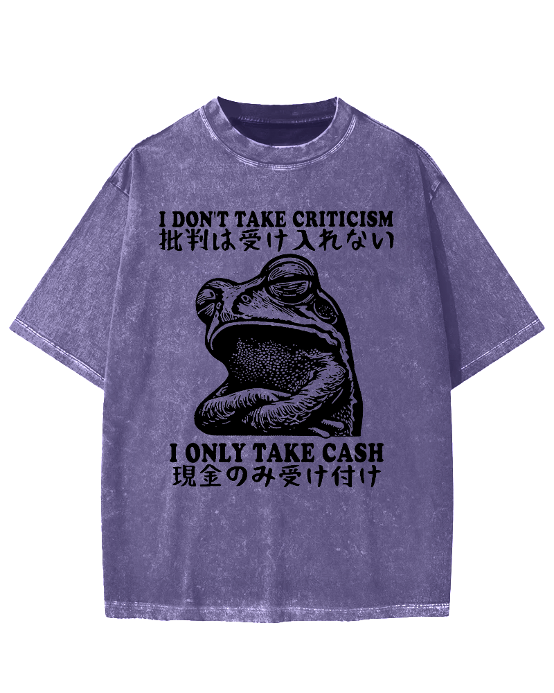Frog Only Take Cash Vintage Washed T-shirt