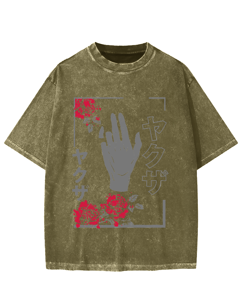 Broken Promise Yakuza Vintage Washed T-shirt