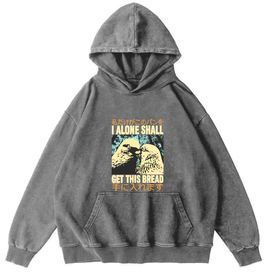 Two Dove Japanese Washed Hoodie-Zazasy