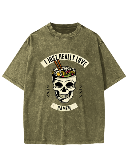 I like Sushi Vintage Washed T-shirt-Zazasy