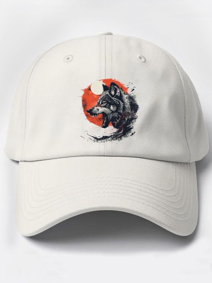 Wolf Moon Cotton Hat-Zazasy