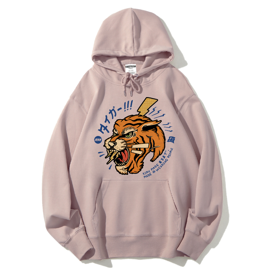 Tiger Japanese Retro Cotton Hoodie