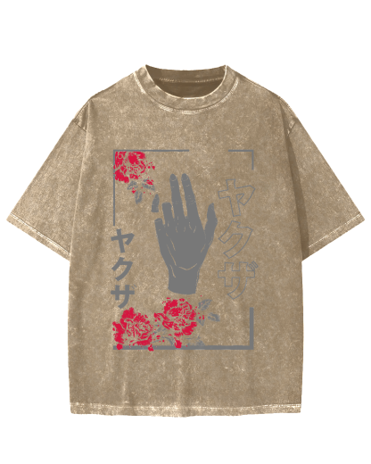 Broken Promise Yakuza Vintage Washed T-shirt