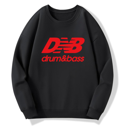 Drum And Bass Cotton Pullover Sweatshirt