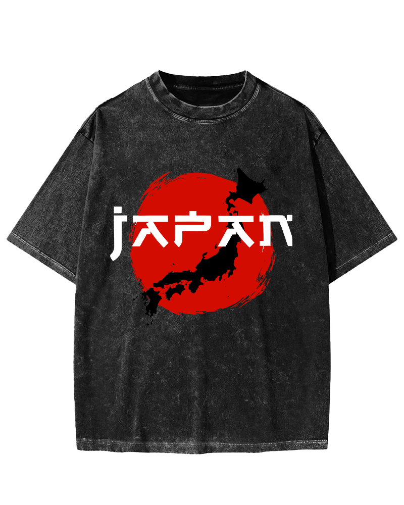Edo Period  Vintage Washed T-shirt-Zazasy