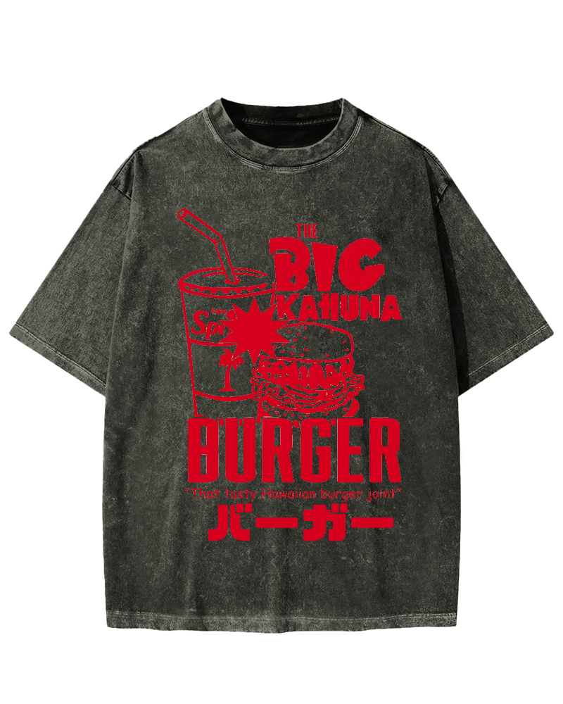 Tasty Hawaiian Burger Vintage Washed T-shirt