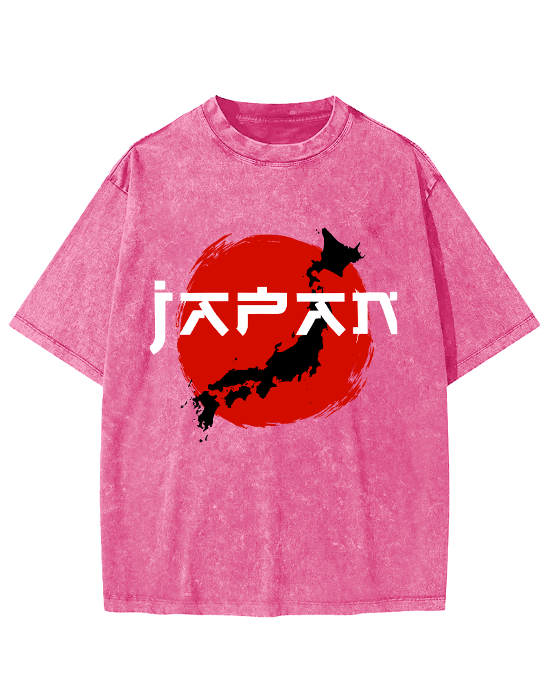 Edo Period  Vintage Washed T-shirt-Zazasy