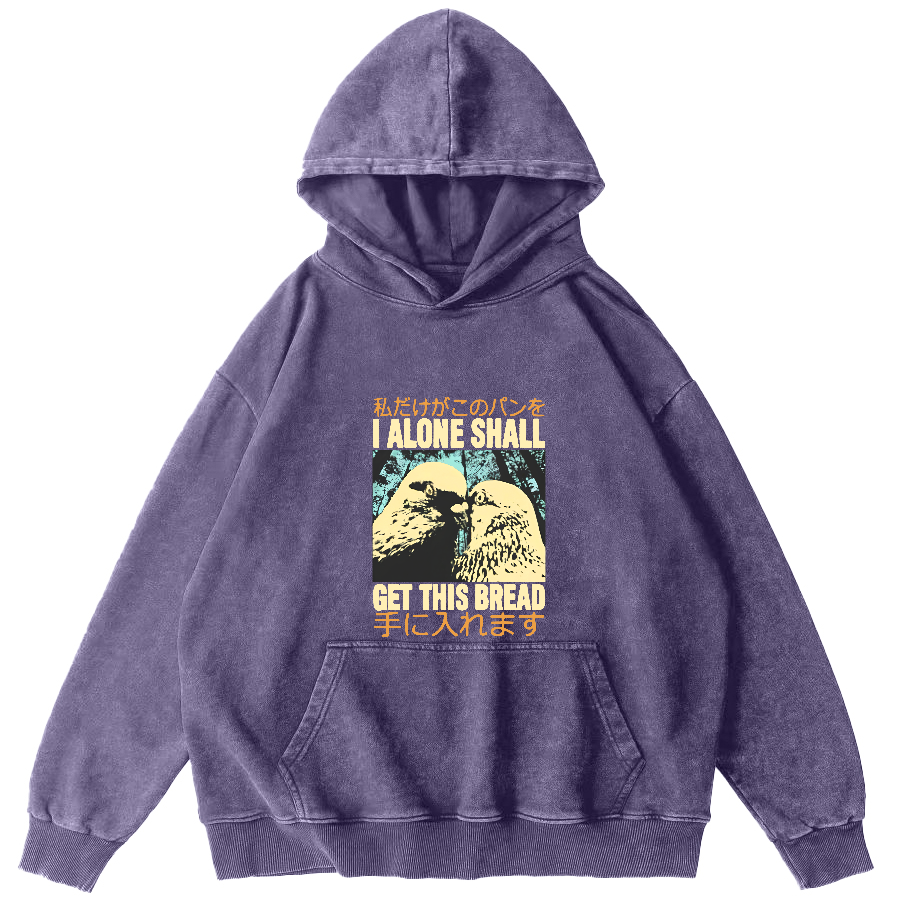 Two Dove Japanese Washed Hoodie-Zazasy