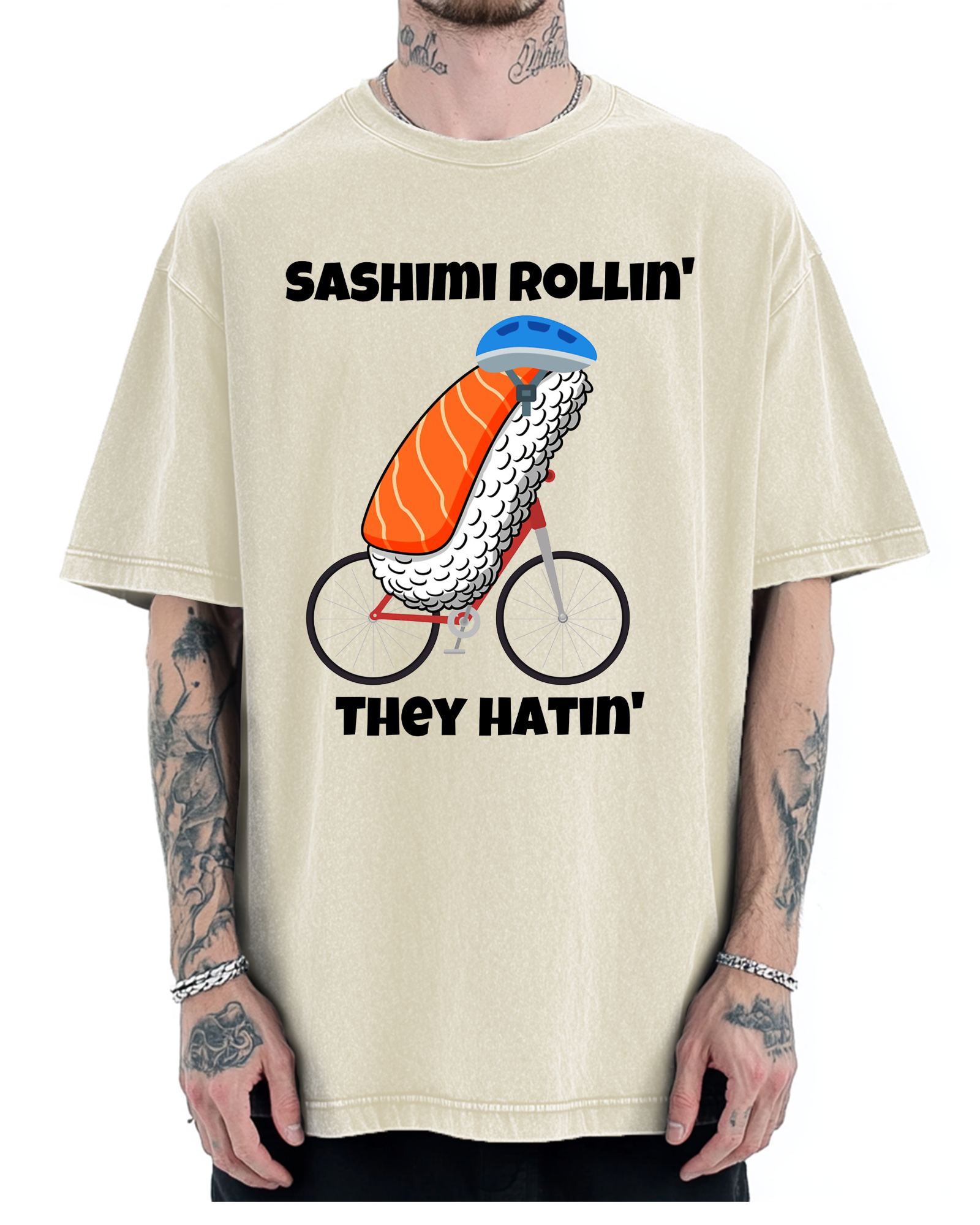 Sashimi Rollin' They Hatin' Vintage Washed T-shirt