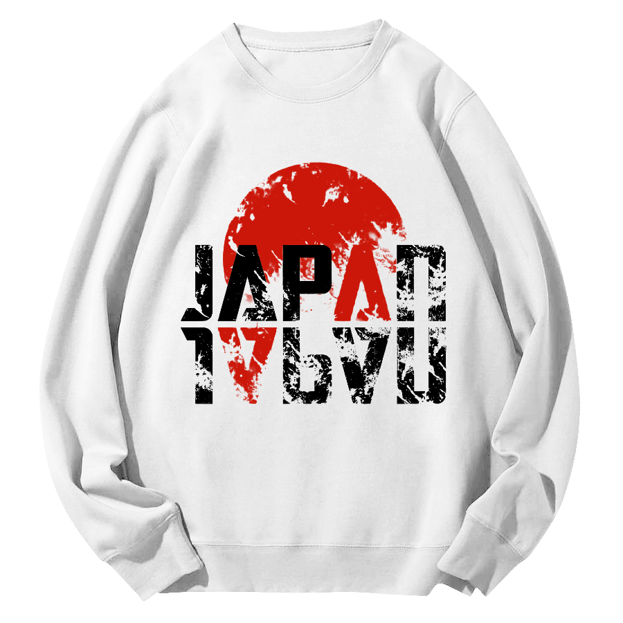 Japan Round Neck Sweatshirt-Zazasy