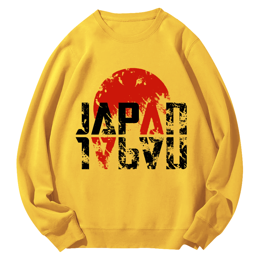 Japan Round Neck Sweatshirt-Zazasy
