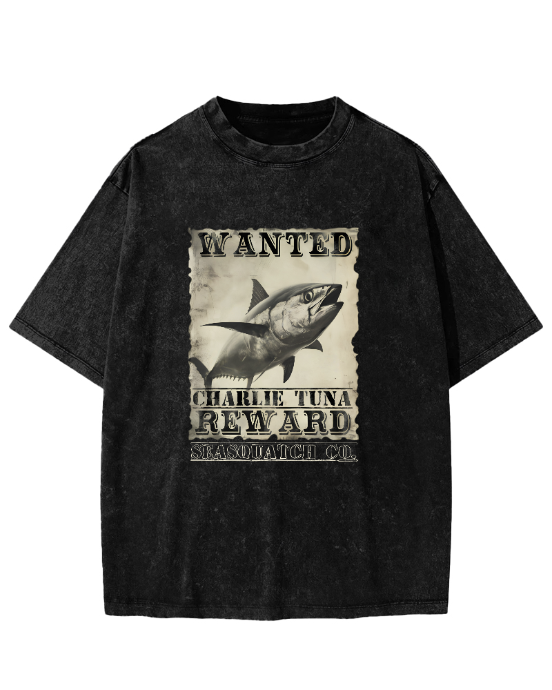 Japanese Tuna Leisure Vintage Distressed T-shirt-Zazasy