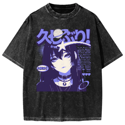 Japanese Manga Vintage Washed T-shirt