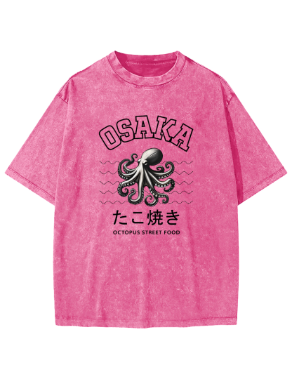 Osaka Octopus Vintage Washed T-shirt