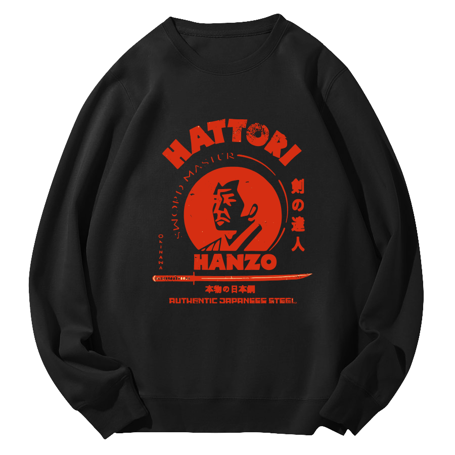 Hattori Hanzo Round Neck Sweatshirt-Zazasy