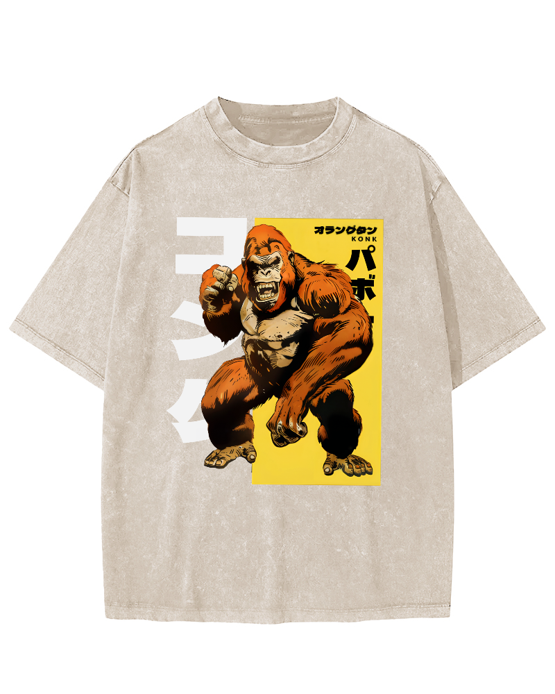 Peter Jackson's King Kong Vintage Washed T-shirt-Zazasy
