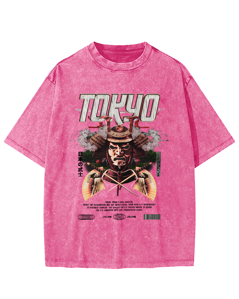 Tokyo Samurai Vintage Washed T-shirt