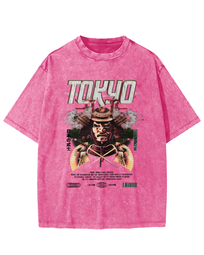 Tokyo Samurai Vintage Washed T-shirt