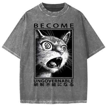 Become Ungovernable Japanese Vintage Washed T-shirt
