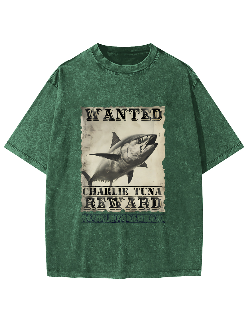 Japanese Tuna Leisure Vintage Distressed T-shirt-Zazasy