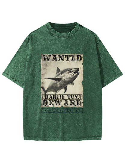 Japanese Tuna Leisure Vintage Distressed T-shirt-Zazasy