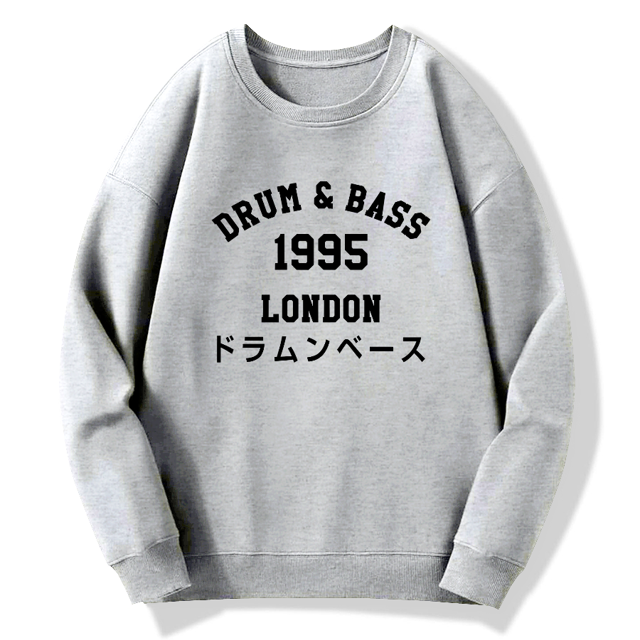 Drum & Bass 1995 Cotton Pullover Sweatshirt