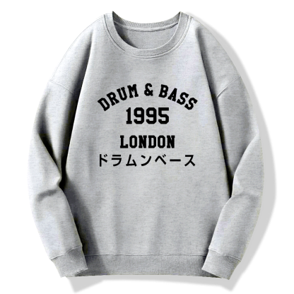 Drum & Bass 1995 Cotton Pullover Sweatshirt