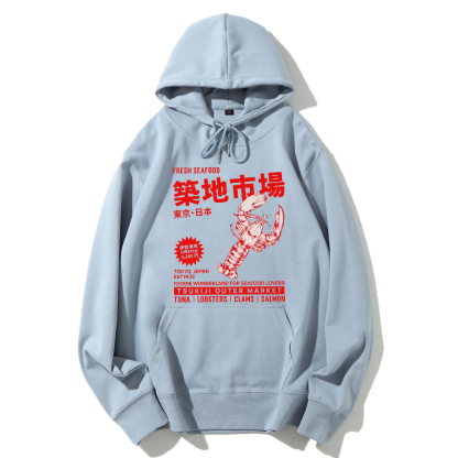 Tsukiji Seafood Market Cotton Hoodie