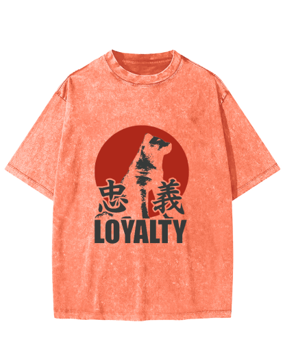 Japanese Animal Patterns Vintage Distressed T-shirt-Zazasy