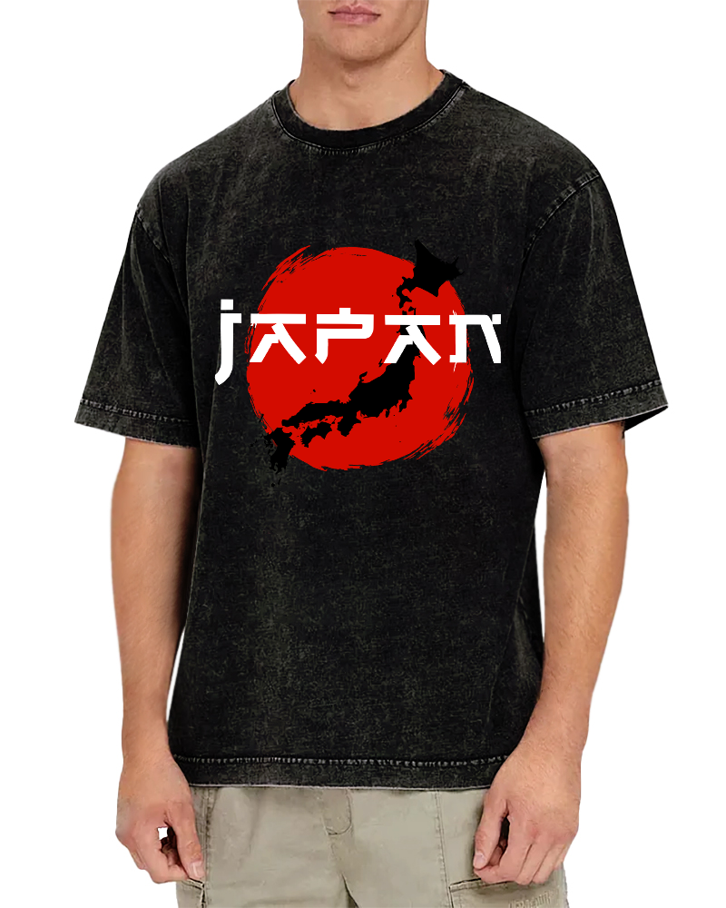 Edo Period  Vintage Washed T-shirt-Zazasy