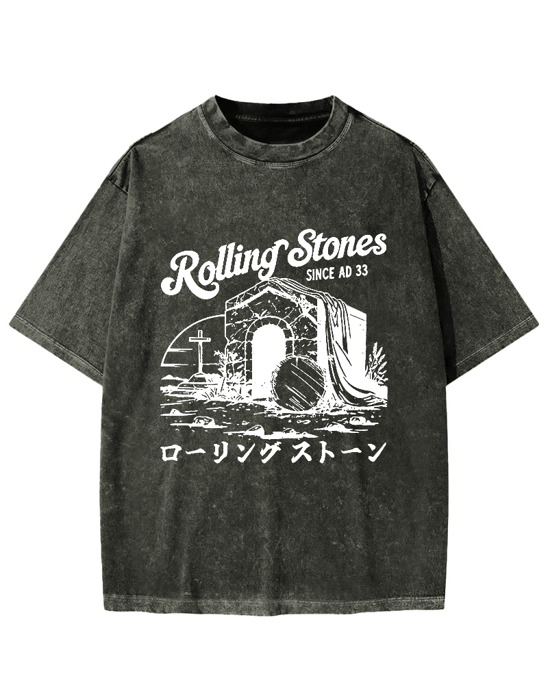 Rolling Stones Funny Easter Vintage Washed T-shirt