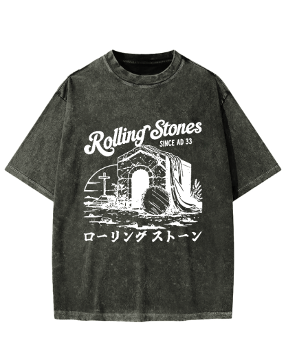 Rolling Stones Funny Easter Vintage Washed T-shirt