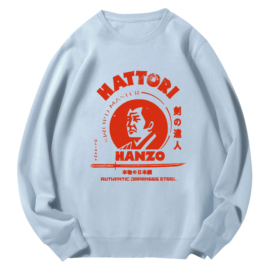 Hattori Hanzo Round Neck Sweatshirt-Zazasy