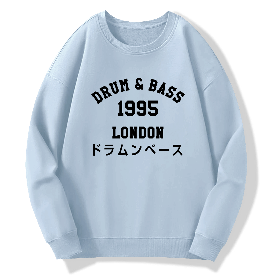 Drum & Bass 1995 Cotton Pullover Sweatshirt