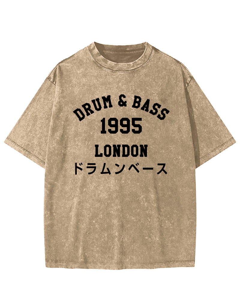 Drum & Bass 1995Vintage Washed T-shirt