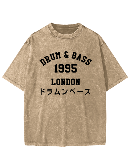 Drum & Bass 1995Vintage Washed T-shirt