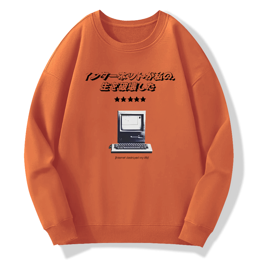 Y2k Cyber​​core Cotton Pullover Sweatshirt