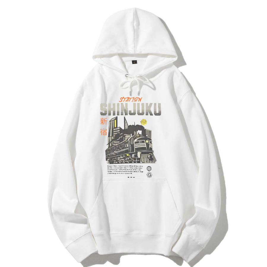 Shinjuku, Tokyo Cotton Hooded Sweatshirt