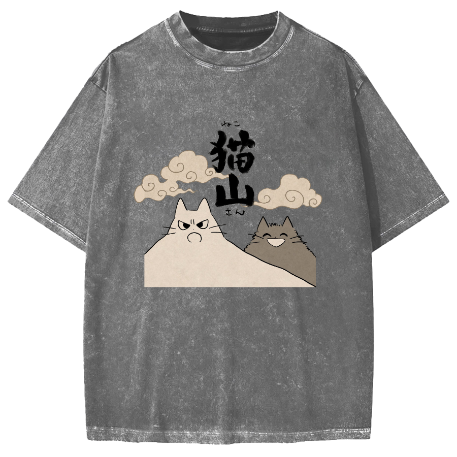 Cat Mountain Vintage Washed T-shirt