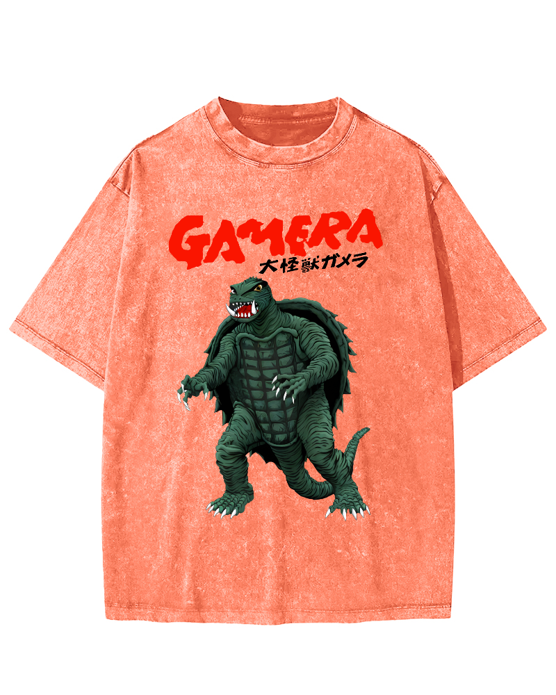 Big Monster Japanese Style Vintage Washed T-shirt