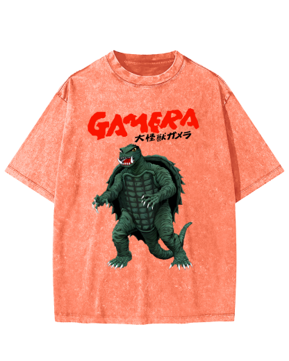 Big Monster Japanese Style Vintage Washed T-shirt