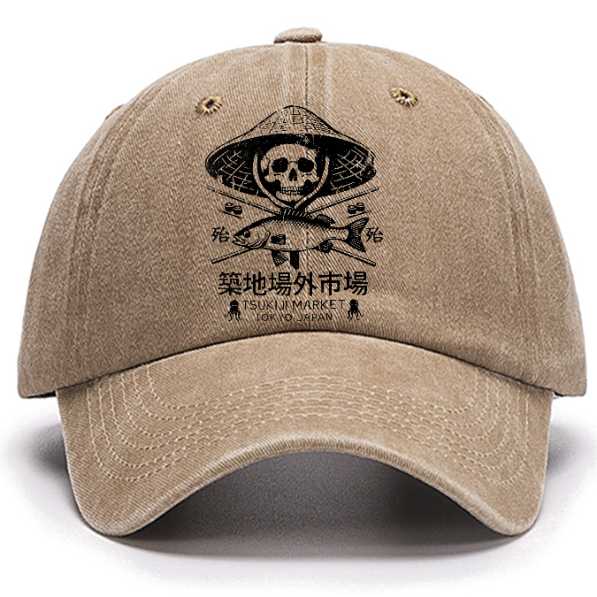 Tsukiji Market Skeleton Cotton Hat