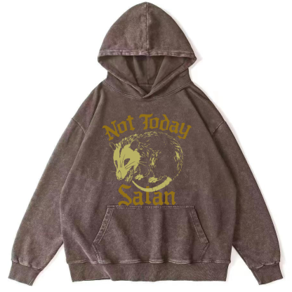 Not Today's Salam Vintage Distressed Hoodie-Zazasy