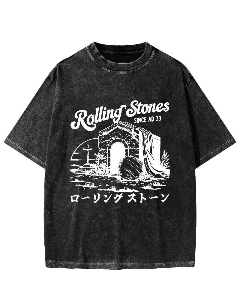 Rolling Stones Funny Easter Vintage Washed T-shirt