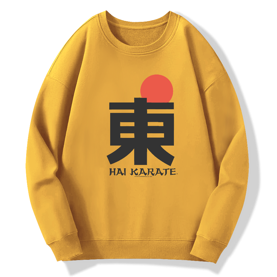 Japanese Hanzi Art Cotton Pullover Sweatshirt