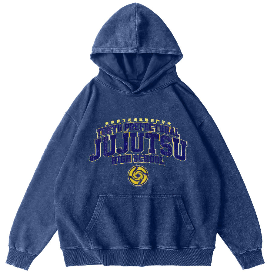 Tokyo Metropolitan University of Science and Technology Vintage Washed Hoodie-Zazasy