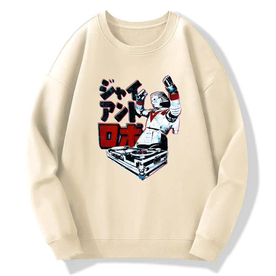 DJ Giant Robo Cotton Pullover Sweatshirt