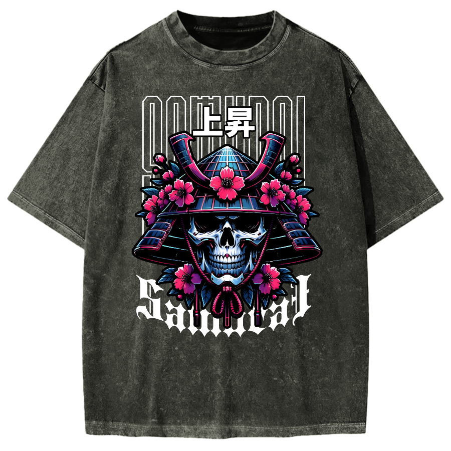 Cyberpunk Samurai Vintage Washed T-shirt